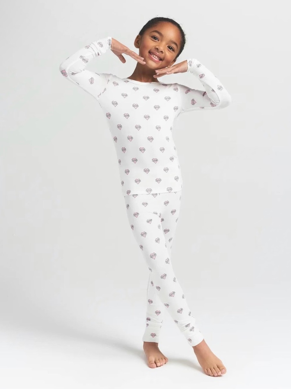 SKIMS Marble Heart Banner Sleep Set